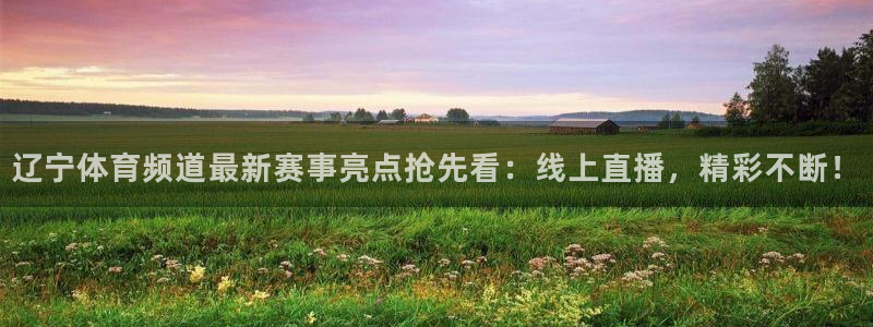 松鼠体育下载：辽宁体育频道最新赛事亮点抢先看：线上直播，精彩不断！